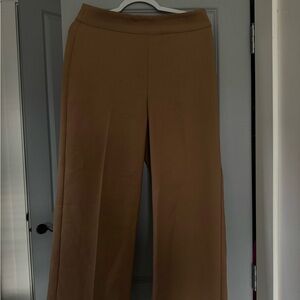 Flowing Wide-Leg Pants in Camel